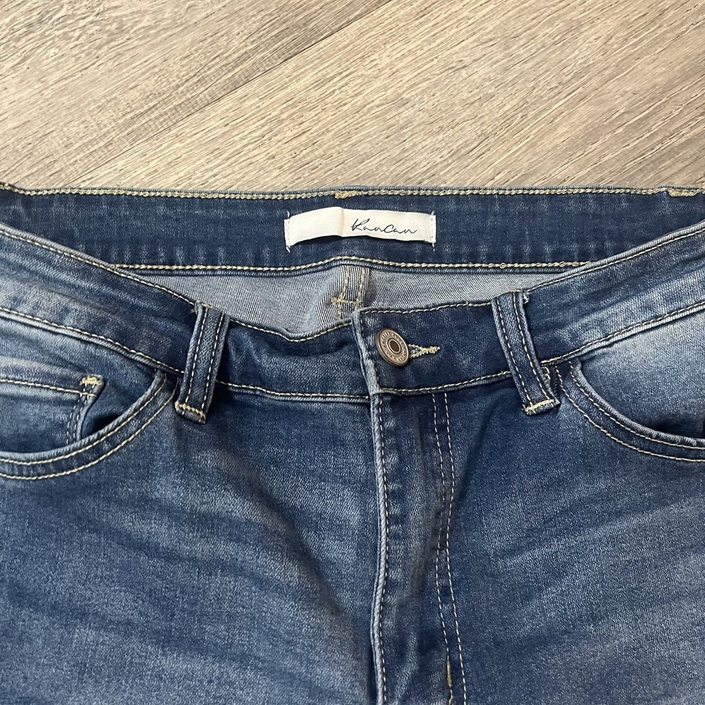 KanCan Jeans Womens 11/29 Blue Denim Skinny Jeans 32x30 - Picture 3 of 5